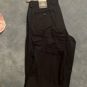 Mens flat front classic fit pants